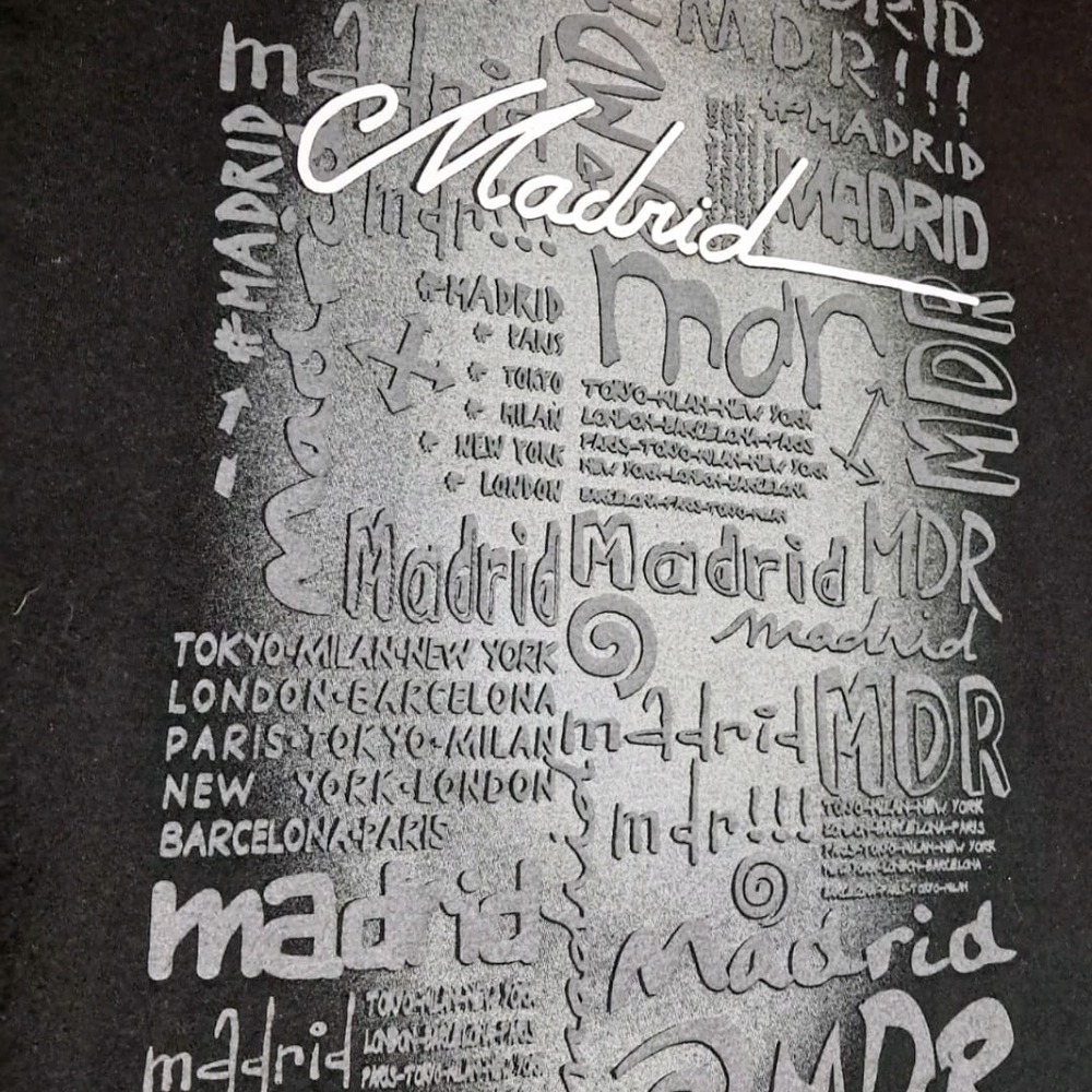 Madrid Graphic Tee - Black Short Sleeve
